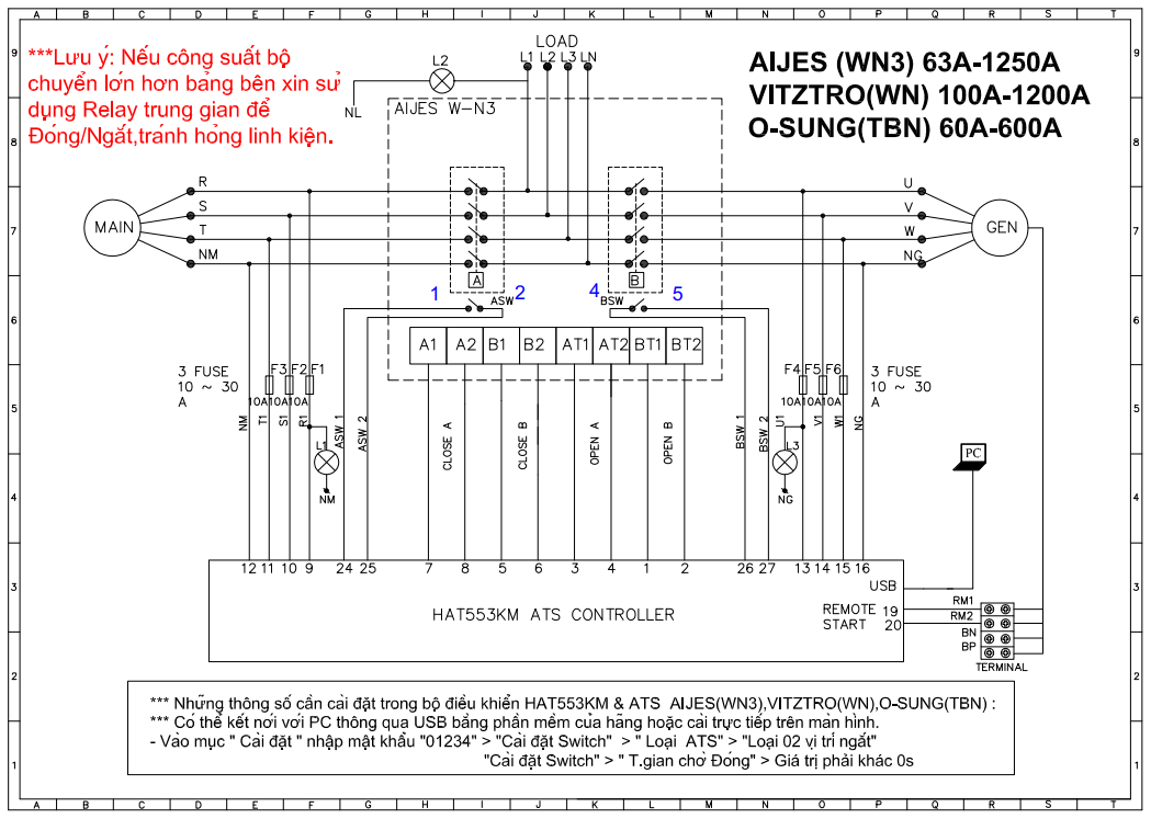 ATS Vitzro 3P 1200A 612WN - B60120WN
